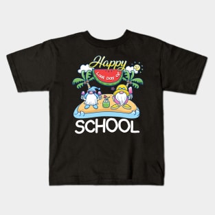 Funny Happy Last Day Of School Teacher Student Graduation Gnomes Kids T-Shirt